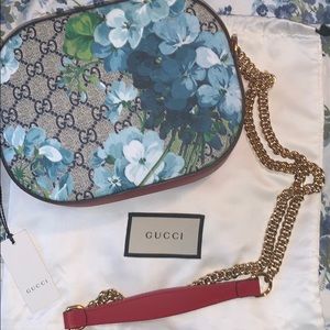 Gucci GG blooms blue crossbody
